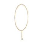 Round Cut Lab Diamond Drop Necklace