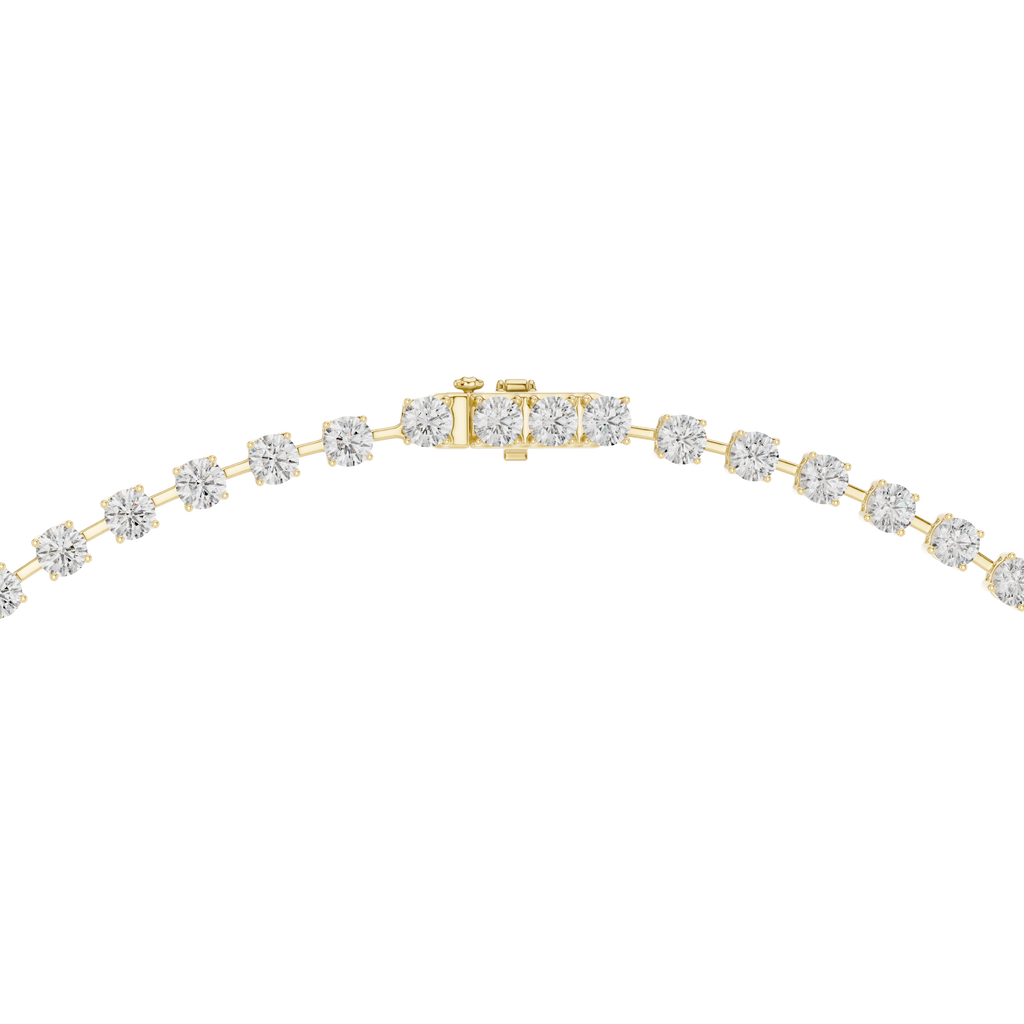 Round Cut Lab Diamond Drop Necklace