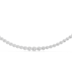 Round Bezel Set Diamond Tennis Necklace