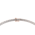 Emerald Diamond Classy Tennis Necklace