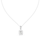 1.50 Carat Emerald Cut Lab Diamond Halo Pendant