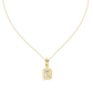 1.50 Carat Emerald Cut Lab Diamond Halo Pendant