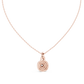 Vintage Halo Cushion Cut Lab Diamond Pendant