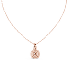 Vintage Halo Cushion Cut Lab Diamond Pendant