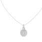 Vintage Halo Cushion Cut Lab Diamond Pendant