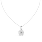 Vintage Halo Cushion Cut Lab Diamond Pendant