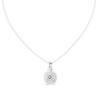 Vintage Halo Cushion Cut Lab Diamond Pendant