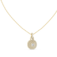 Vintage Halo Cushion Cut Lab Diamond Pendant