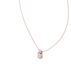 Princess Cut Solitaire Lab Diamond Pendant