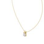 Princess Cut Solitaire Lab Diamond Pendant