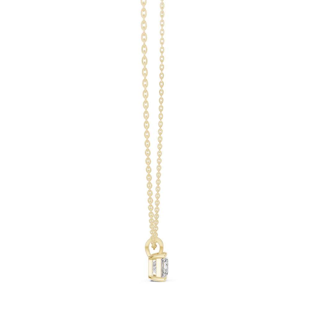 Princess Cut Solitaire Lab Diamond Pendant