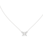 Multiple Round Lab Diamond Butterfly Pendant