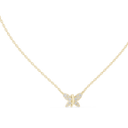 Multiple Round Lab Diamond Butterfly Pendant