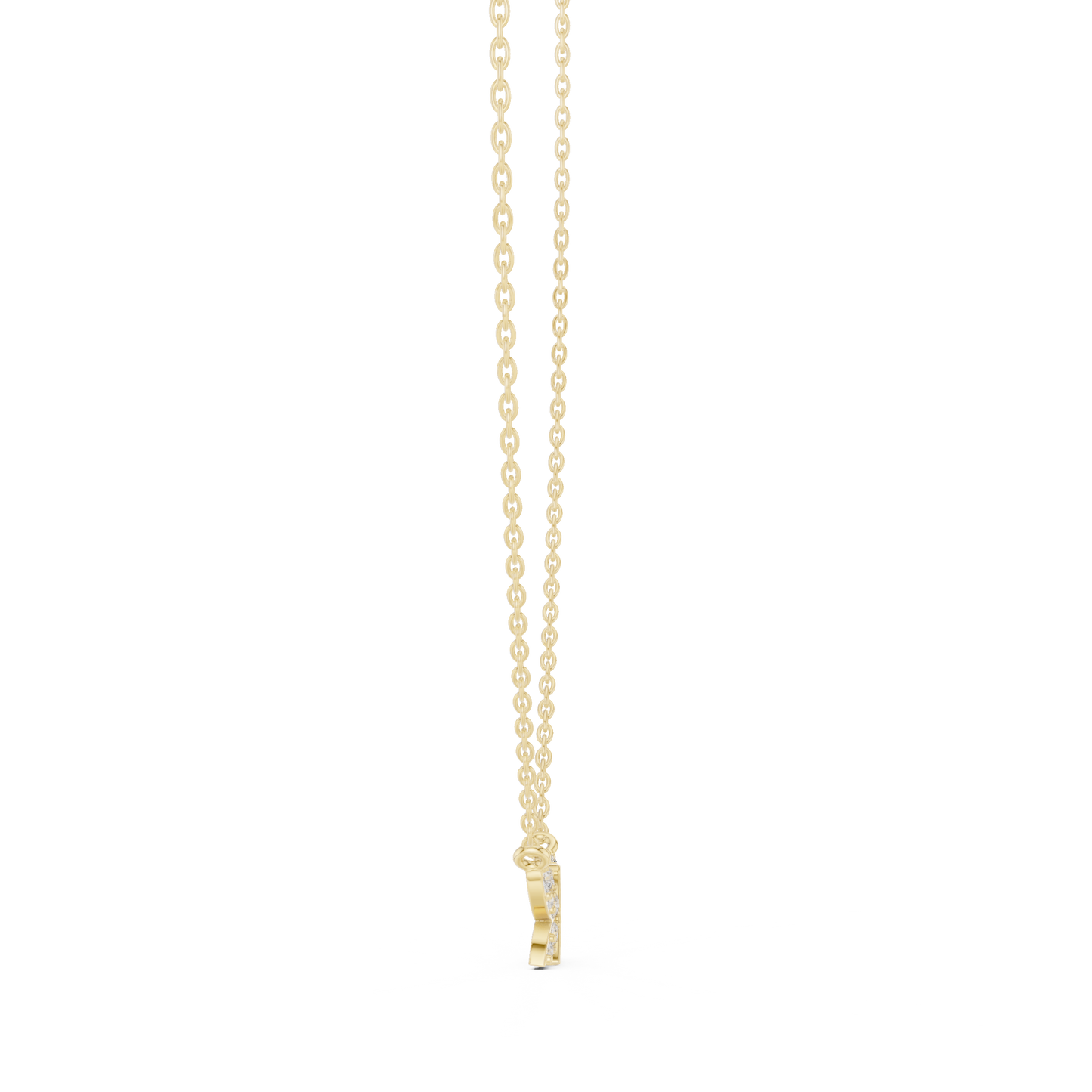 Multiple Round Lab Diamond Butterfly Pendant