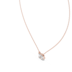 Pear And Emerald Cut Lab Diamond Solitaire Pendant