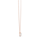 Pear And Emerald Cut Lab Diamond Solitaire Pendant