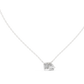 Pear And Emerald Cut Lab Diamond Solitaire Pendant