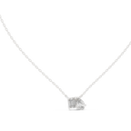 Pear And Emerald Cut Lab Diamond Solitaire Pendant