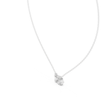 Pear And Emerald Cut Lab Diamond Solitaire Pendant