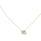 Pear And Emerald Cut Lab Diamond Solitaire Pendant