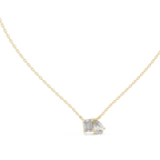 Pear And Emerald Cut Lab Diamond Solitaire Pendant