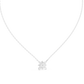 Round Lab Diamond Studded Flower Pendant