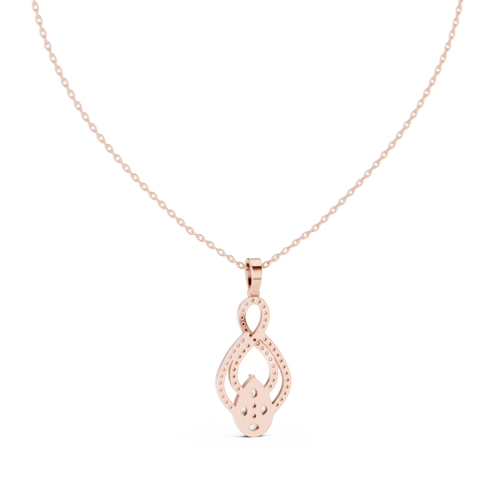 Multi Shape Lab Diamond Infinity Pendant