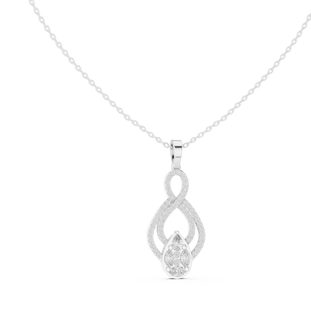 Multi Shape Lab Diamond Infinity Pendant