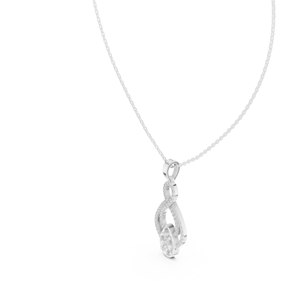 Multi Shape Lab Diamond Infinity Pendant