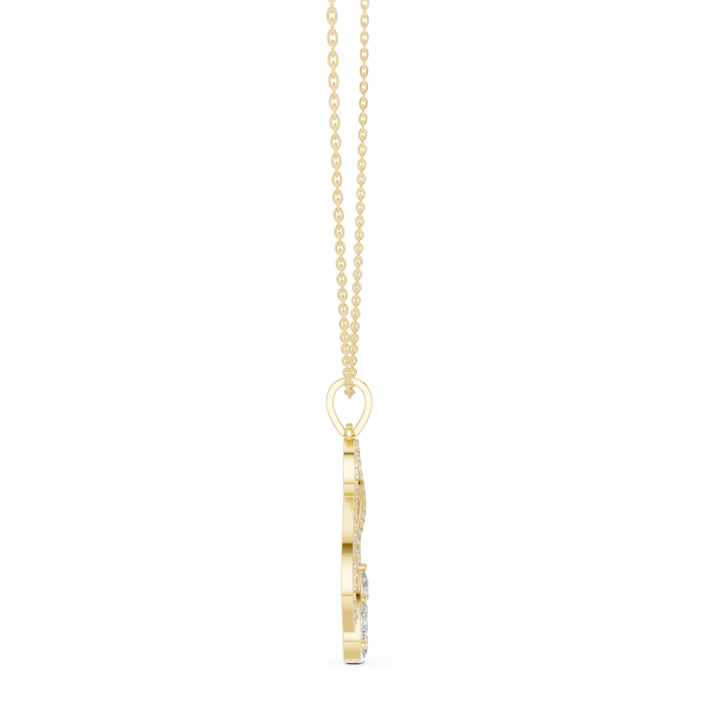Multi Shape Lab Diamond Infinity Pendant