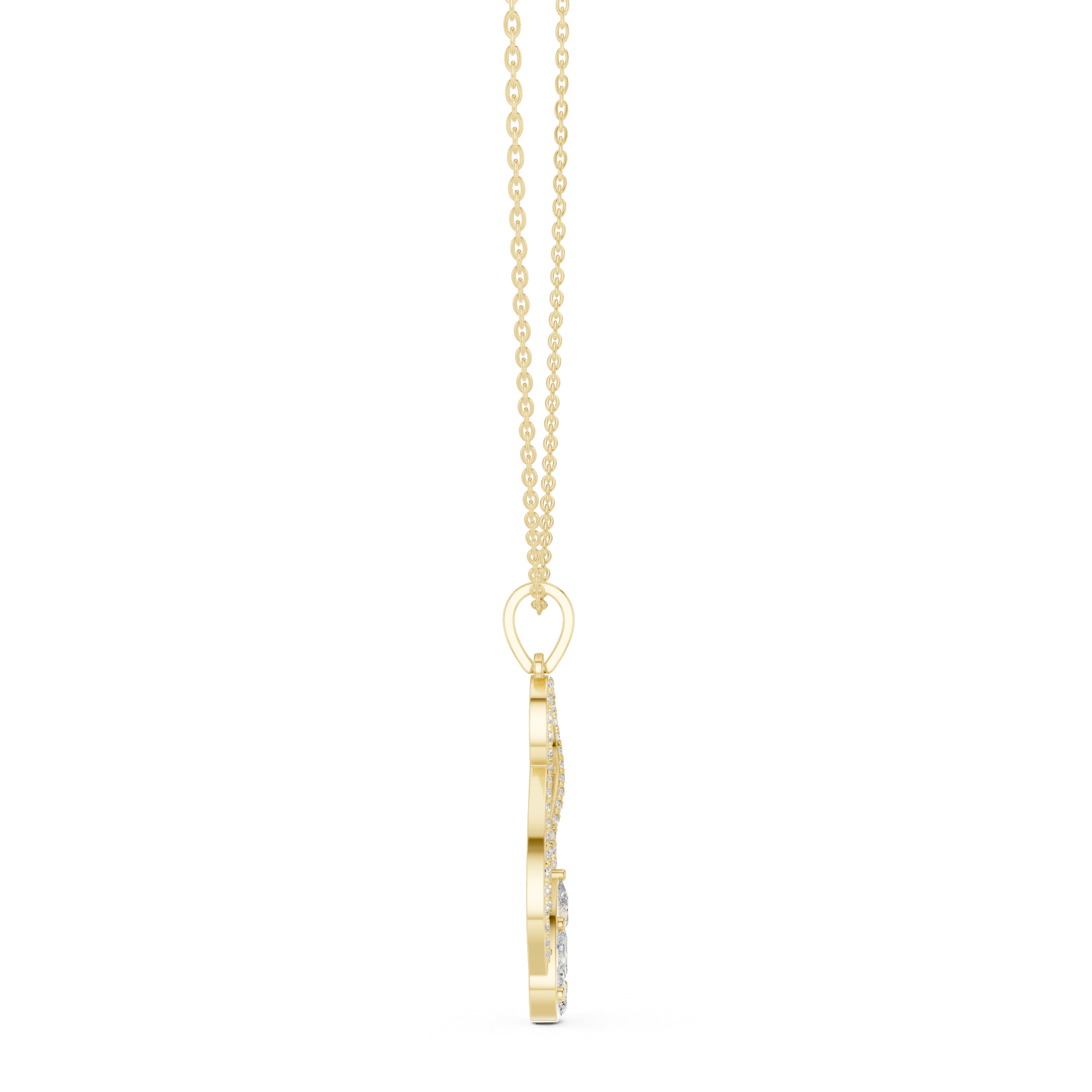 Multi Shape Lab Diamond Infinity Pendant