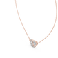 Dual Stone Lab Diamond Pendant With Halo Setting