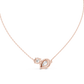 Dual Stone Lab Diamond Pendant With Halo Setting
