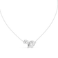 Dual Stone Lab Diamond Pendant With Halo Setting