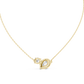 Dual Stone Lab Diamond Pendant With Halo Setting