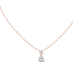 14K Yellow Gold Solitaire Pendant With Round Lab Diamond