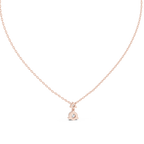 14K Yellow Gold Solitaire Pendant With Round Lab Diamond