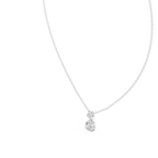 14K Yellow Gold Solitaire Pendant With Round Lab Diamond