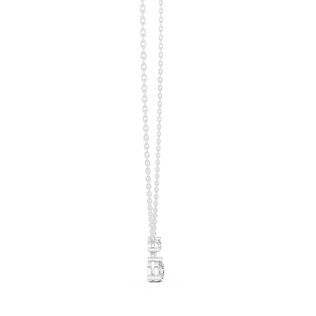 14K Yellow Gold Solitaire Pendant With Round Lab Diamond