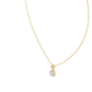 14K Yellow Gold Solitaire Pendant With Round Lab Diamond