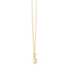 14K Yellow Gold Solitaire Pendant With Round Lab Diamond