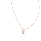 1 Carat Round Cut Lab Diamond Solitaire Pendant