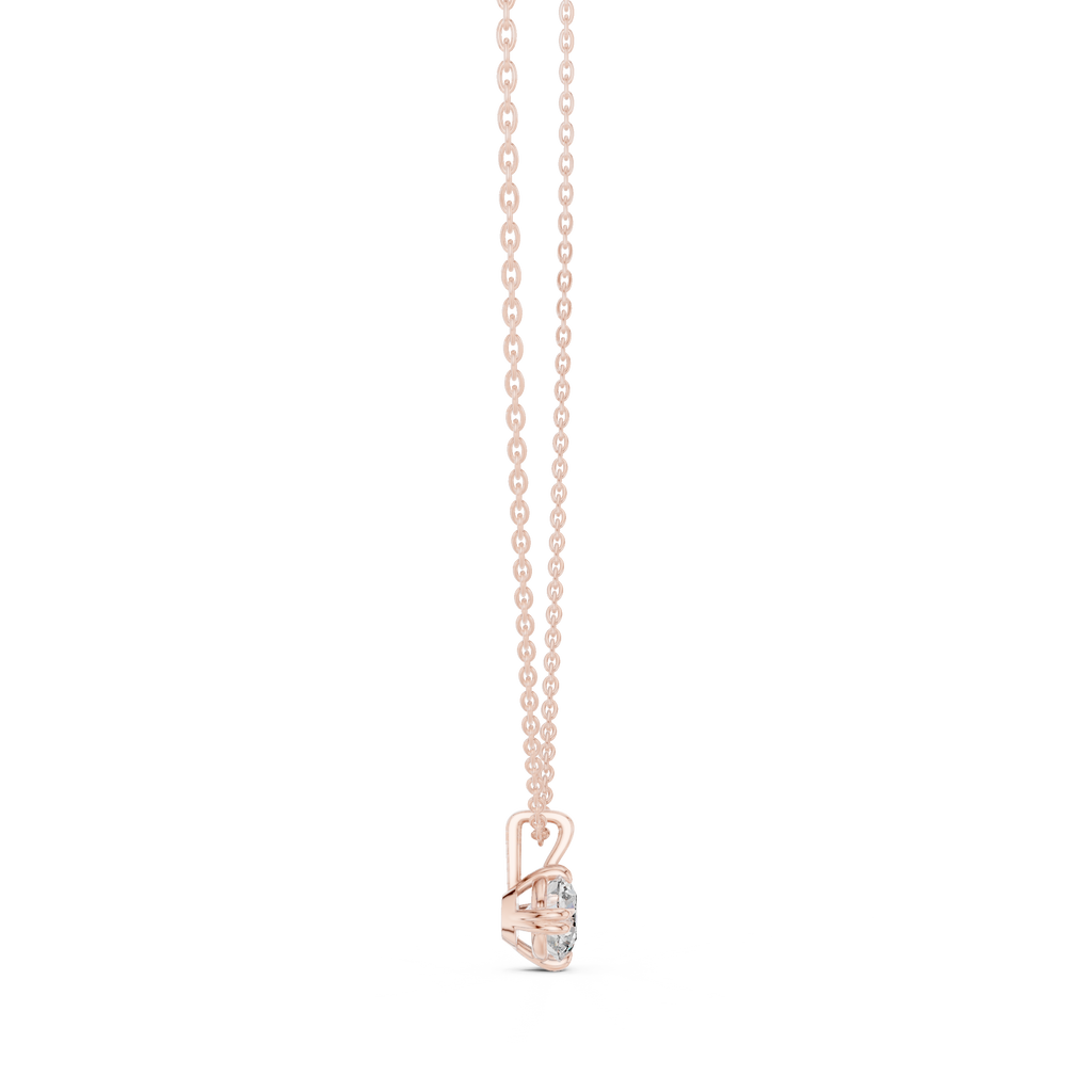 1 Carat Round Cut Lab Diamond Solitaire Pendant