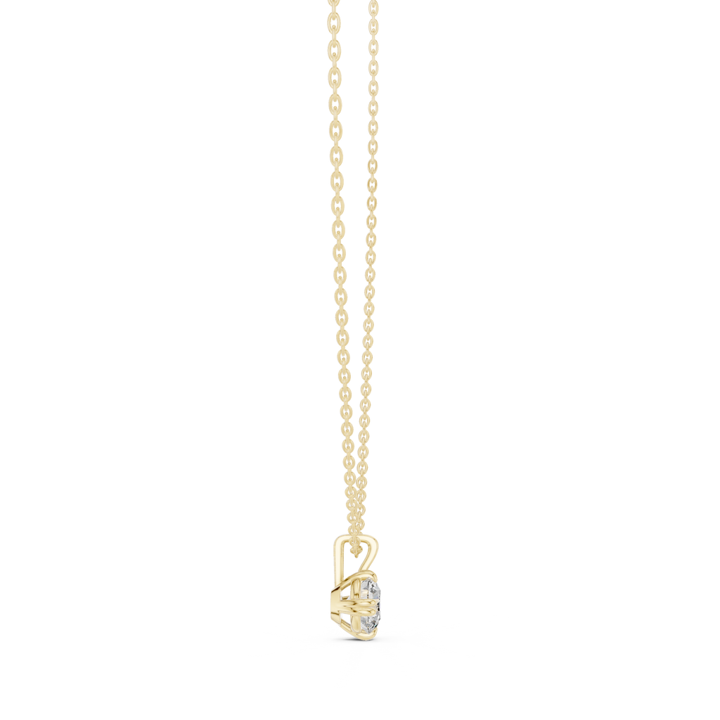 1 Carat Round Cut Lab Diamond Solitaire Pendant