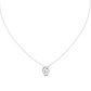 Fancy Oval Cut Halo Lab Diamond Pendant