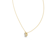 Fancy Oval Cut Halo Lab Diamond Pendant