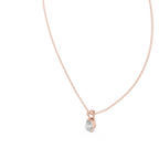 1 Carat Pear Cut Lab Diamond Solitaire Pendant