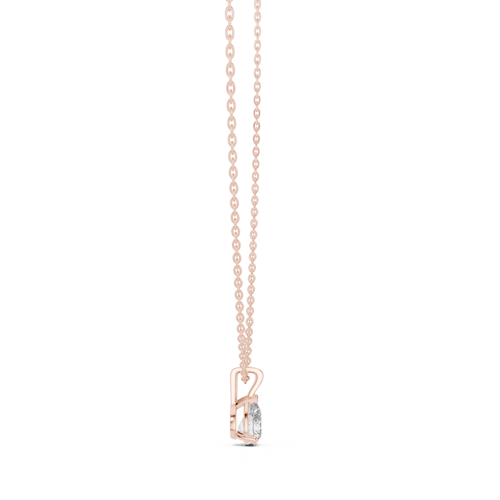 1 Carat Pear Cut Lab Diamond Solitaire Pendant