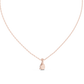 1 Carat Pear Cut Lab Diamond Solitaire Pendant