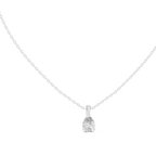 1 Carat Pear Cut Lab Diamond Solitaire Pendant